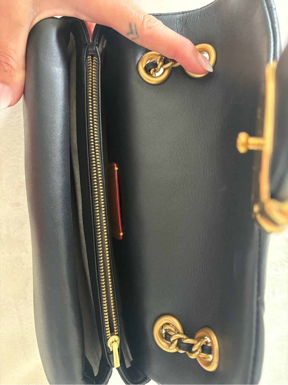 Coach Tabby Shoulder Bag 26 in Black with Gold Hardware - Picture 4 of 4